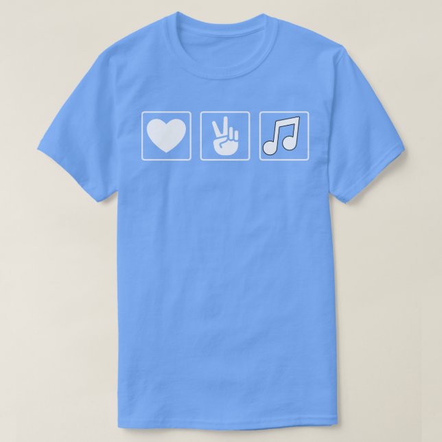 Liebe Peace Music T-Shirt (Design vorne)