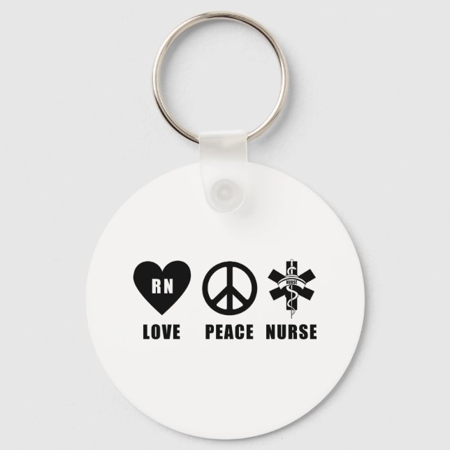 Liebe Peace RN Schlüsselanhänger (Vorderseite)