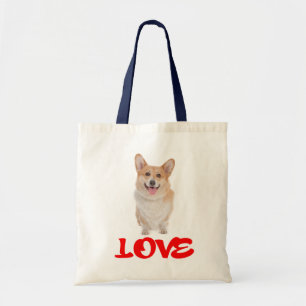 Liebe Pembroke Welsh Corgi Welpe Hund Tote Bag Tragetasche