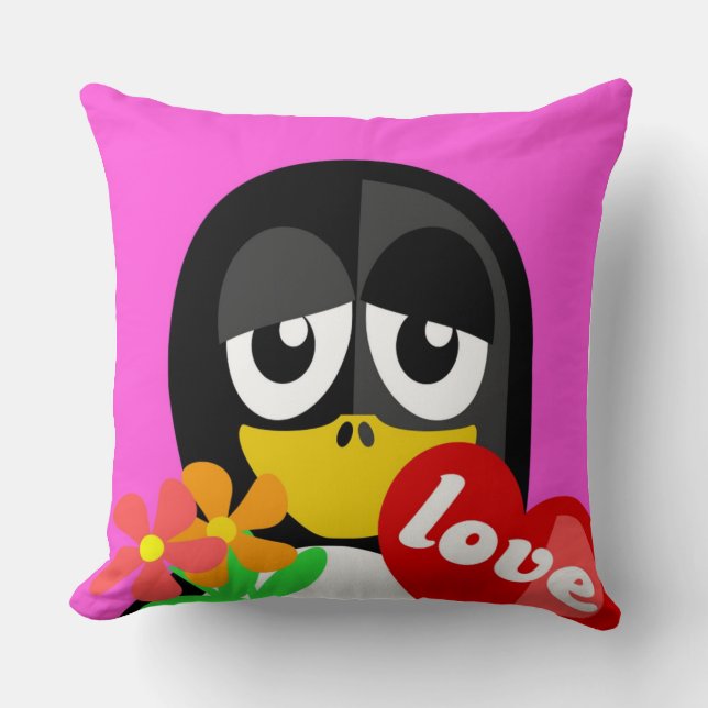 LIEBE PENGUIN KISSEN (Vorderseite)