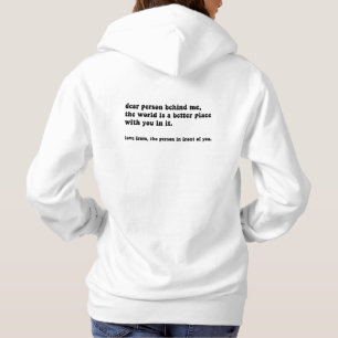 Liebe Person Hinter Mir Hoodie