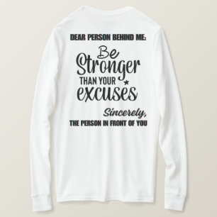 Liebe Person hinter mir, inspirierend, motivierend T-Shirt