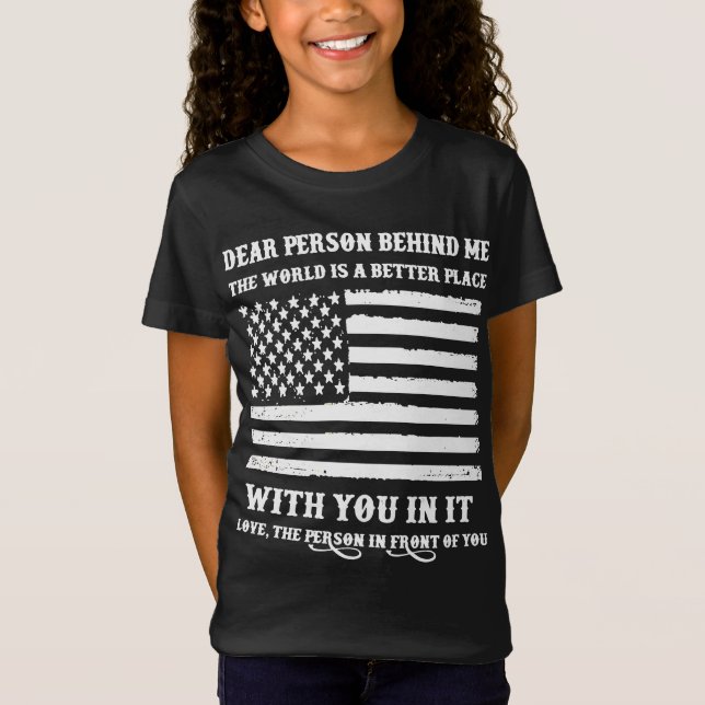 Liebe Person hinter mir T - Shirt (Vorderseite)