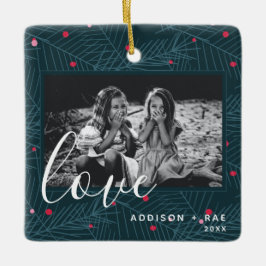 Liebe Personalisiert Holiday Foto Weihnachtsgesche Keramikornament