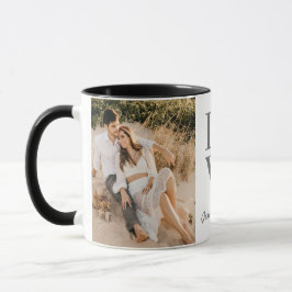 "LIEBE" personalisiert Vollständiges Foto-Layout u Tasse