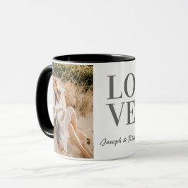 "LIEBE" personalisiert Vollständiges Foto-Layout u Tasse