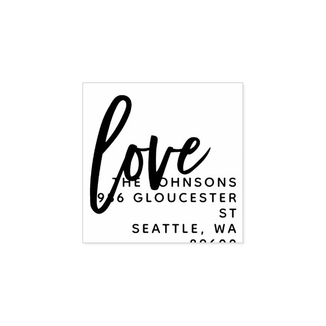 Liebe | Personalisierte Hochzeit Gummistempel (Prägung)