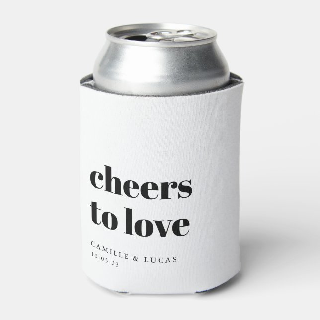 Liebe Personalisierter Gastgeschenke Hochzeiten Dosenkühler (Kanne Vorderseite)