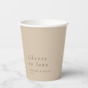 Liebe Personalisierter Gastgeschenke Hochzeiten Pappbecher