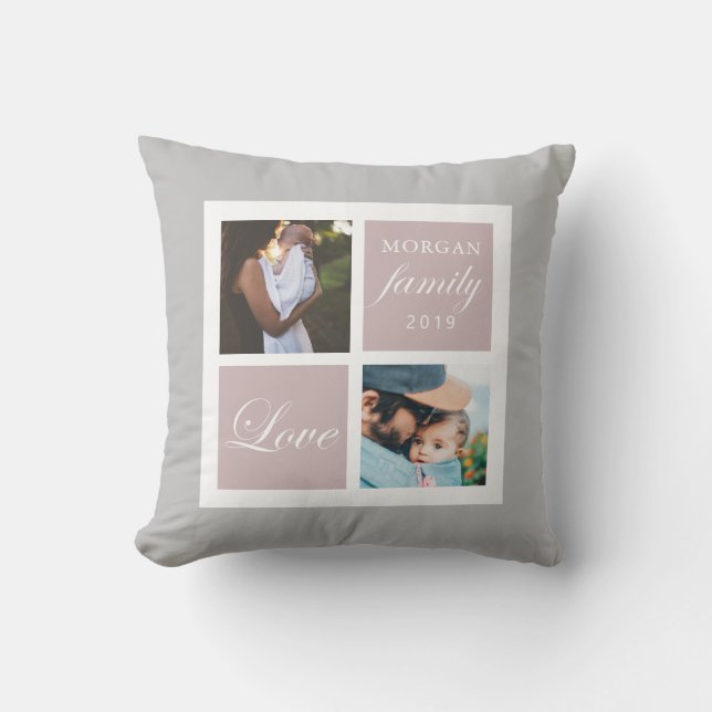 Liebe | Personalisiertes Foto-Kissen Kissen (Vorderseite)