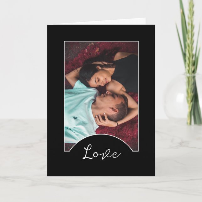 Liebe, Personalisiertes Foto, romantischer Valenti Karte (Vorderseite)