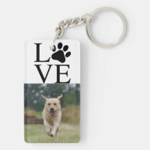Liebe Pet Paw Print Einfach Minimal Zwei Foto Hund
