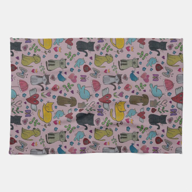 Liebe Pets Geschirrtuch (Horizontal)