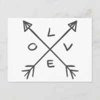 Liebe-Pfeile einfarbige Schwarz-Weiß-Hochzeit
