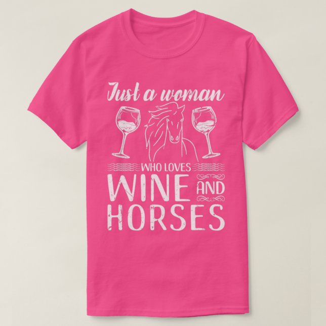 Liebe Pferde Reiten T-Shirt (Design vorne)
