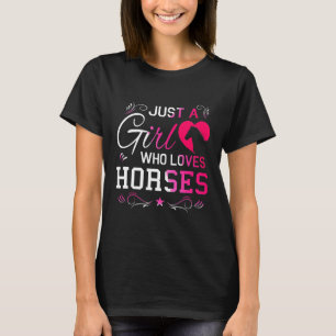Liebe Pferde Reitsport Design T-Shirt