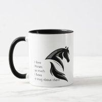 Liebe Pferde Tiere so viel Spaß Zitat Tasse