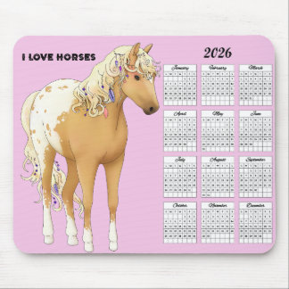 Liebe - Pferdekalender 2026 Mousepad