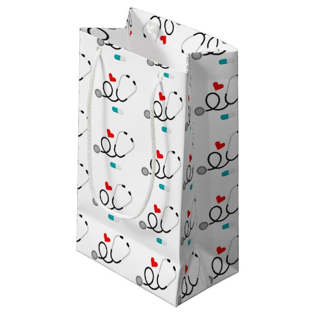 Liebe Pflege Spaß Party Tasche Kleine Geschenktüte (Vorderseite Schrägansicht)