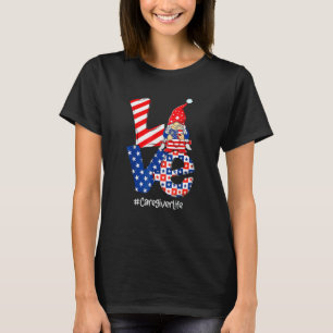 Liebe Pflegekraft Leben Krankenschwester Stethosko T-Shirt