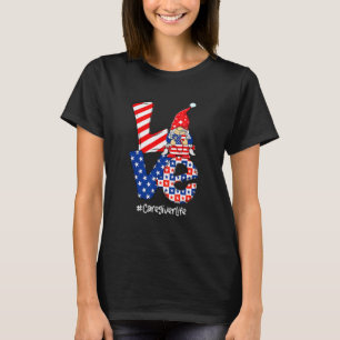 Liebe Pflegekraft Leben Krankenschwester Stethosko T-Shirt