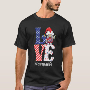 Liebe Pflegekraft Leben Krankenschwester Stethosko T-Shirt