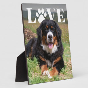 Liebe Pfotenabdruck PhotoPop Fotoplatte