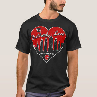 Liebe Philadelphia PA Philly Lover Heart City Skyl T-Shirt
