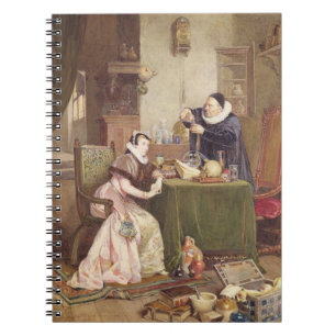 Liebe Philtre, 1885 (w/c erhöht mit Weiß) Notizblock