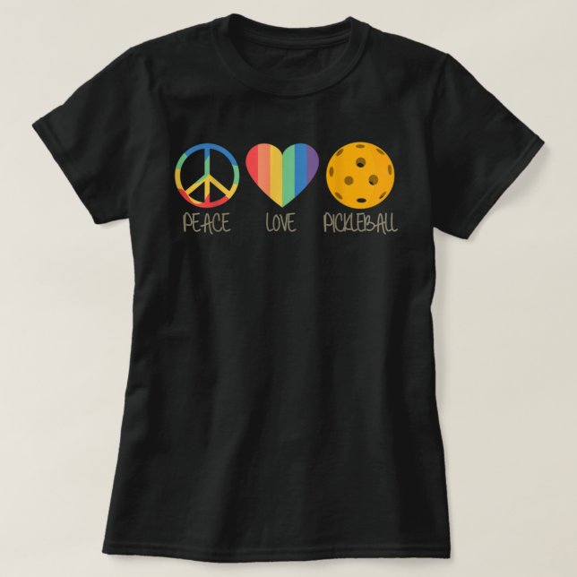 Liebe Pickleball 338 T-Shirt (Design vorne)