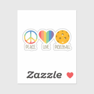 Liebe Pickleball Aufkleber