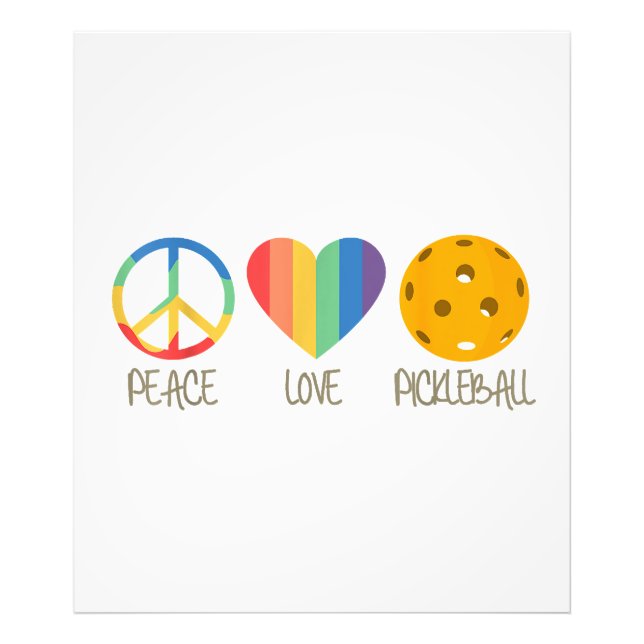 Liebe Pickleball Fotodruck (Vorne)