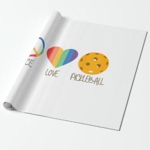 Liebe Pickleball Geschenkpapier