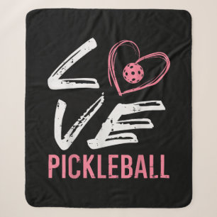 Liebe Pickleball Herzstück Pickle Ball Girl Sherpadecke