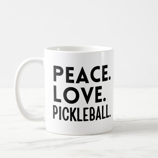 Liebe Pickleball Kaffeetasse (Links)