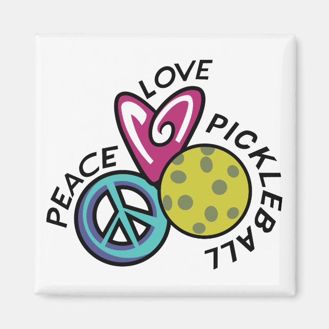 Liebe Pickleball Magnet (Vorne)