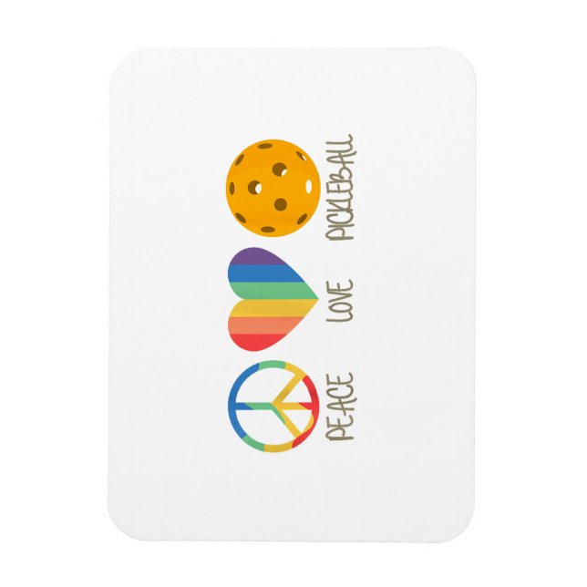 Liebe Pickleball Magnet (Vertikal)