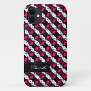 Liebe Pink Diamonds auf Black Pattern iPhone 5 Fal title_seo2