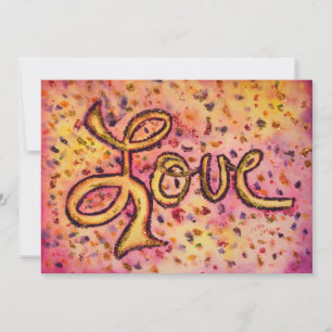 Liebe Pink Glamour Glitzer Einladungen oder Einlad