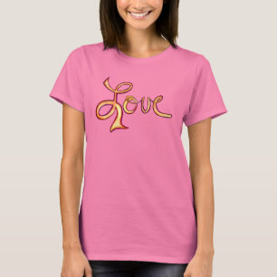 Liebe Pink Glamour Inspiration Art T - Shirt