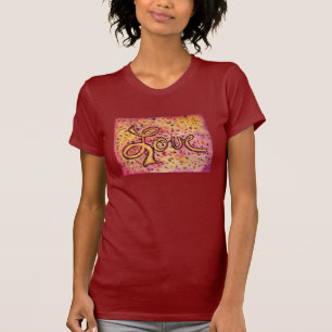 Liebe Pink Glamour Inspiration Art Tee Shirt