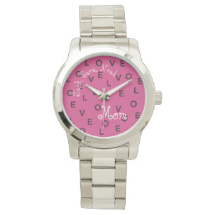 ❤️ LIEBE PINK HEARTS ARMBANDUHR