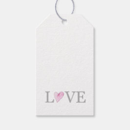 LIEBE Pink Hearts Sweet Gift Wrap Geschenkanhänger