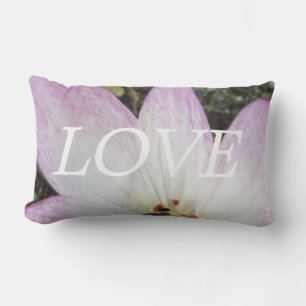 Liebe, Pink Lilly, Blume inspirieren Lendenkissen