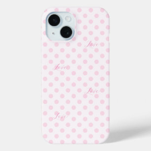Liebe Pink Polka Dots Muster Case-Mate iPhone Hülle