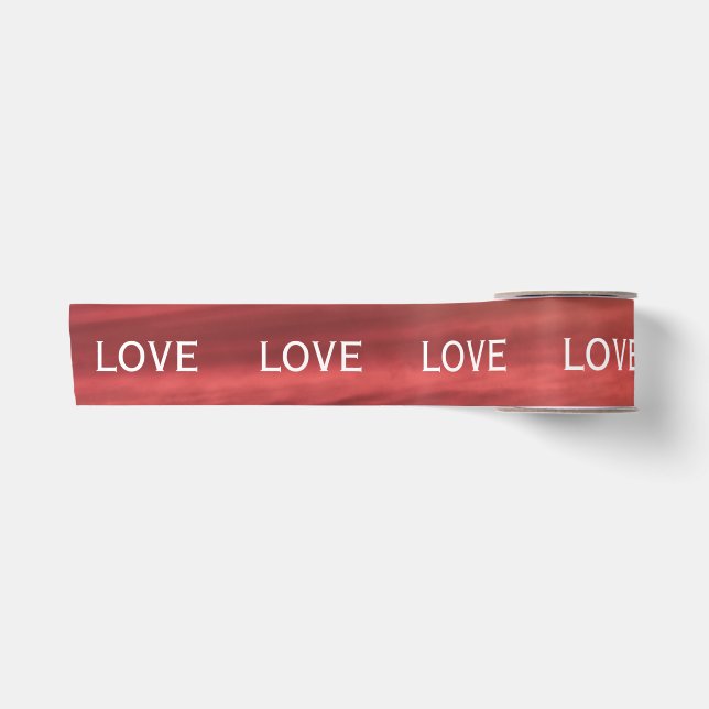 Liebe Pink Sky Valentine's Day Romantische Satinband (Vorderseite)