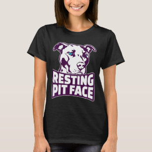 Liebe Pitbull Ruhend Pit Gesicht Ein Geschenk Für  T-Shirt