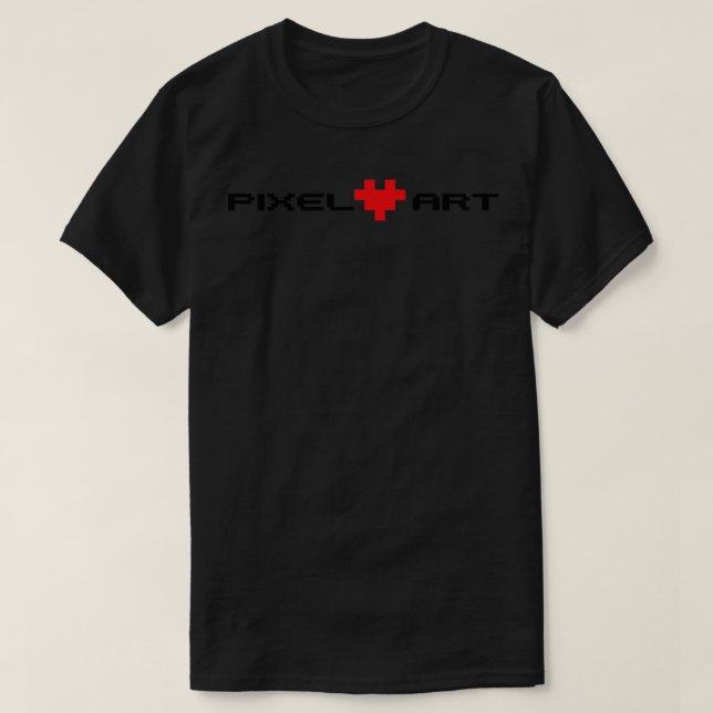 Liebe Pixel Art T-Shirt (Design vorne)