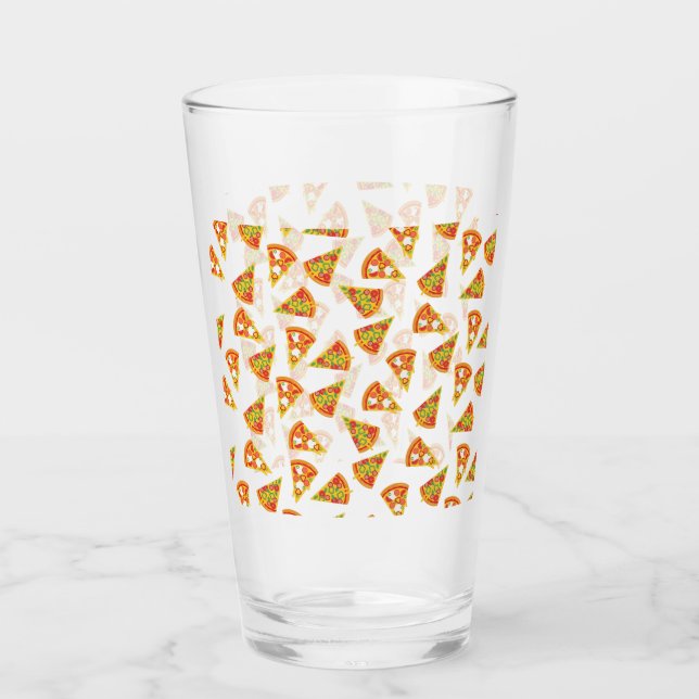 Liebe Pizza Glas (Vorderseite)