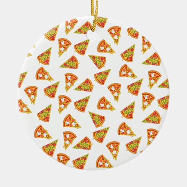 Liebe Pizza Keramik Ornament (Vorne)